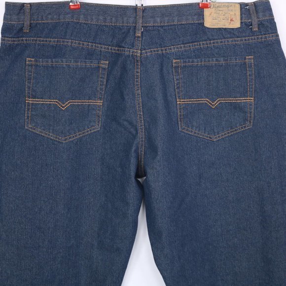 Vintage Genes 1891 Slim Straight Jeans Dark 48‎ X 32 Actual 45 X 30 - Picture 11 of 12
